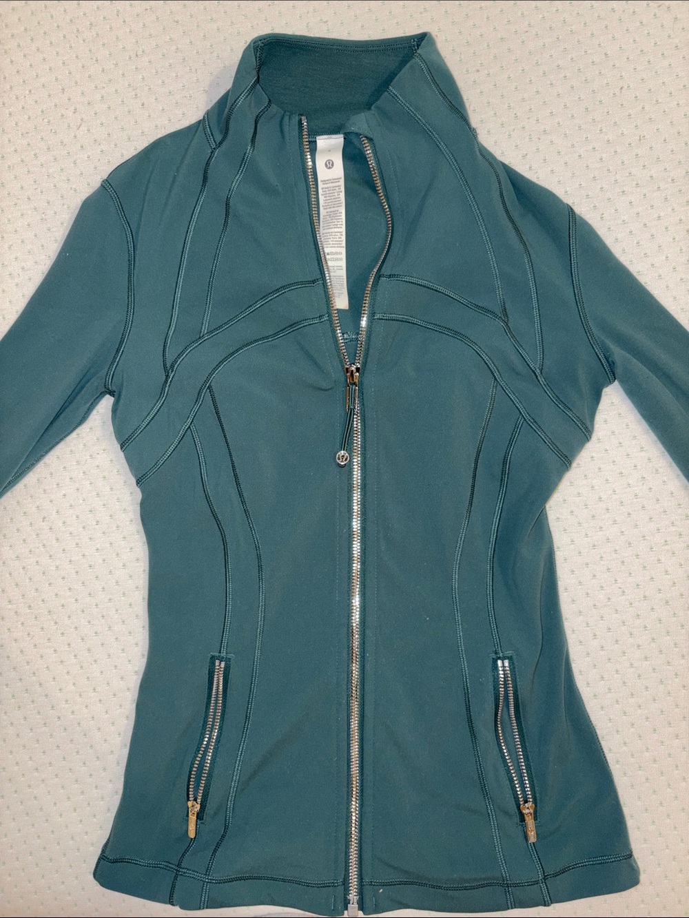 lululemon athletica Teal Full-Zip Athletic Jacket